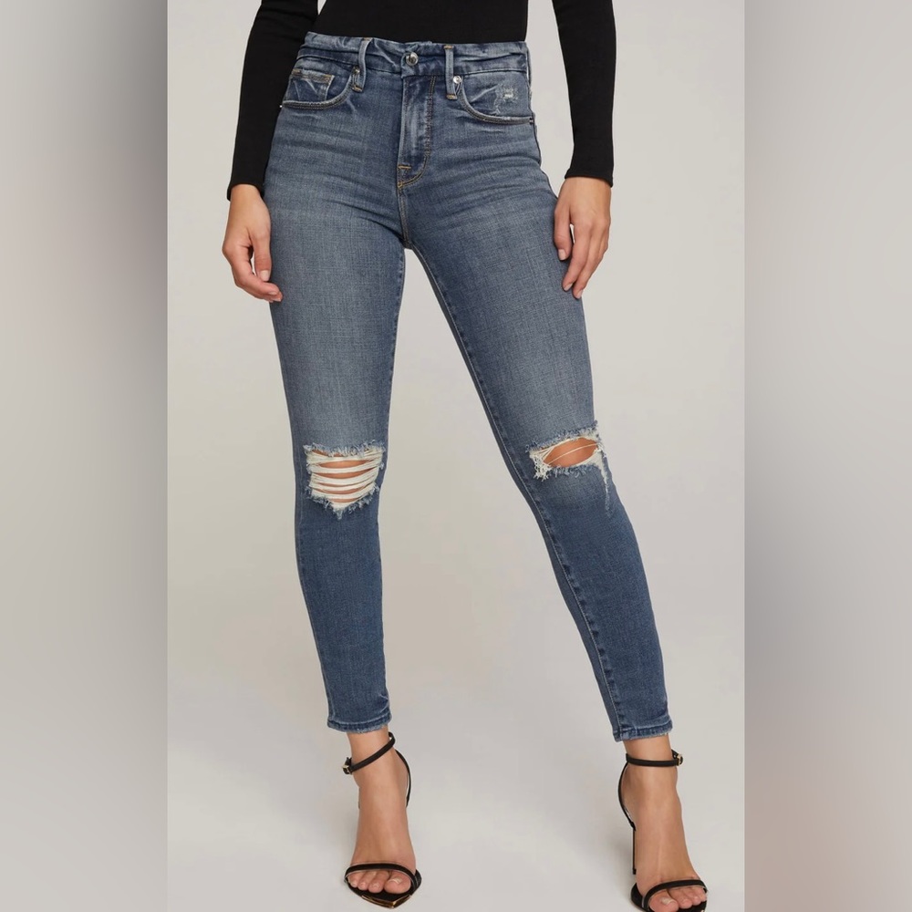 Good American Good Legs Cropped Skinny Jeans